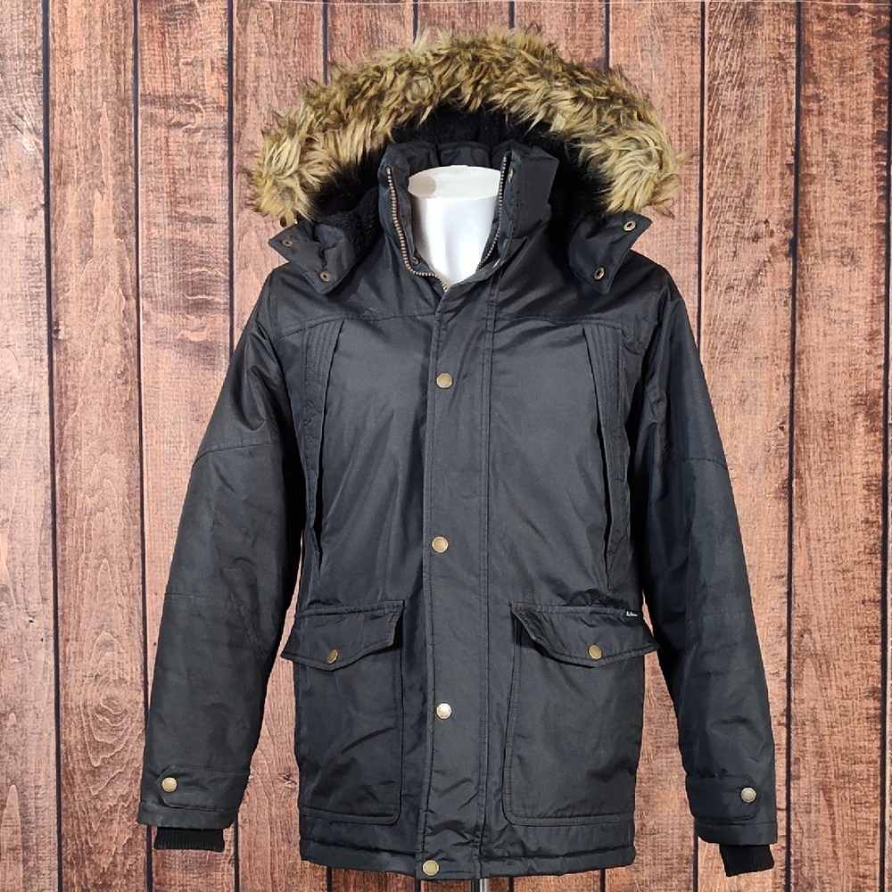 Ben Sherman Mens Fur Lined Down Filled Jacket Excellent Condition